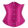 thumbnail image 1 of Stay Corset Underbust Corset Top Women Satin Lace Up Boned Underbust Corset Gothic Corset Rose XL, 1 of 5