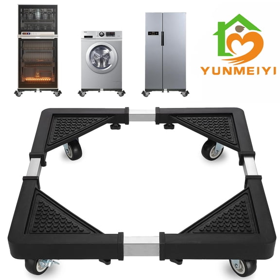 Undercarriage Multifunction Adjustable Base Stand Washing Machine Refrigerator Mobile Dolly Lockable Wheels Appliance Support