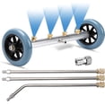 thumbnail image 1 of Undercarriage Pressure Washer Attachment, 16 Inch Under Car Cleaner with 3 Extension Wands, 1/4" Quick Connect, 4000 PSI Power Washer Accessory, 1 of 9