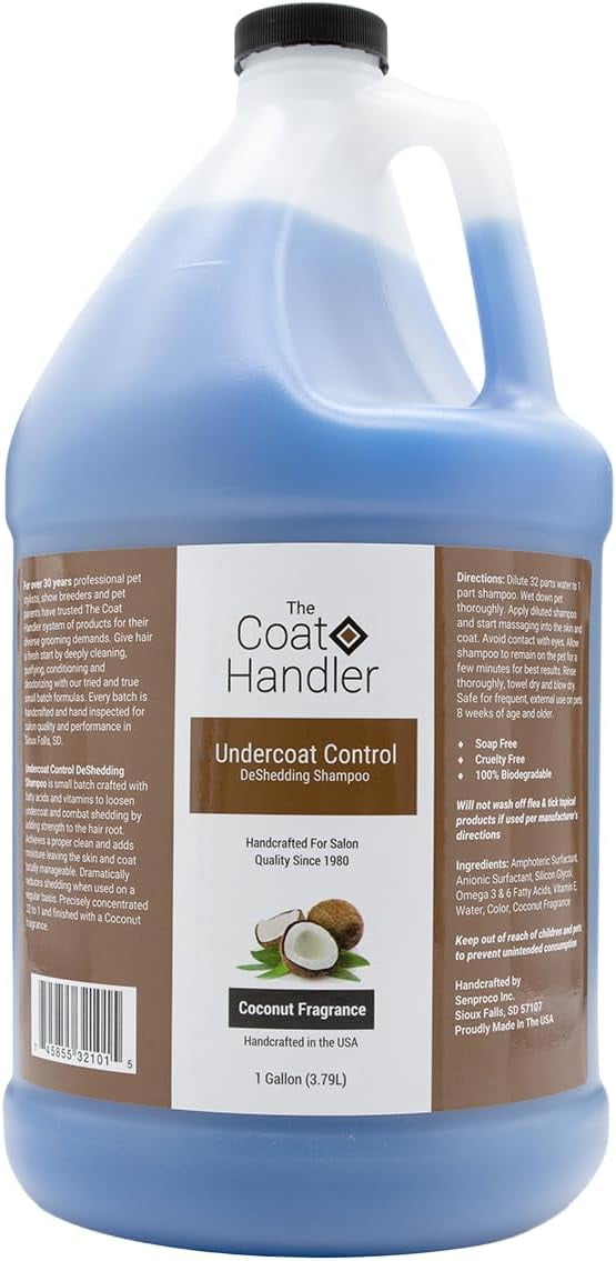 Undercoat Control deShedding Dog Shampoo, 1 Gallon Combats and