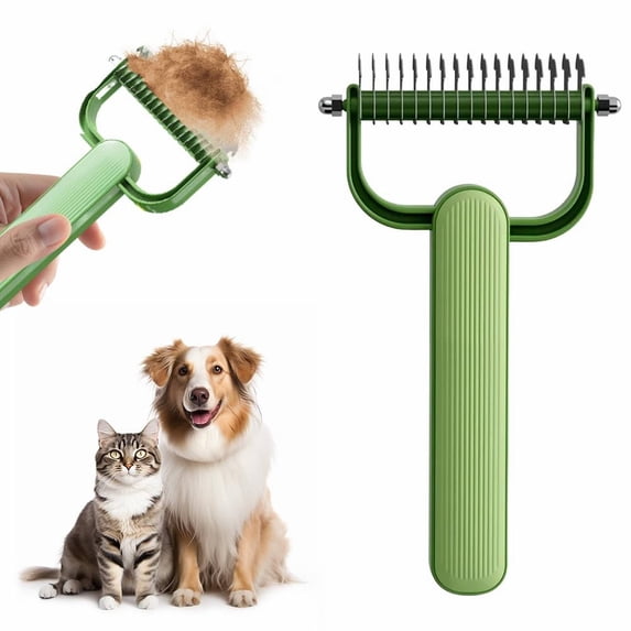 Undercoat Rake For Dogs Undercoat Rake for Dogs & Cats, Extra-Wide Dog Grooming Brush & Deshedder Comb for Long Hair Durable