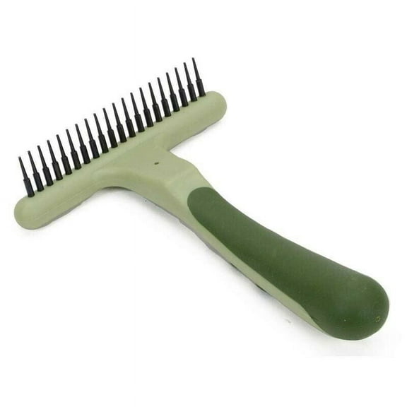 Undercoat Rake Pet Grooming Dematting Tool Pro Groomer Double Row or Long Pin (Long Tooth)