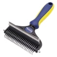 thumbnail image 1 of Undercoat Rake and Deshedding Tool for Dogs and Cats, Dematting Comb for Long Hair Pets, Grooming Brush to Clear Mats, Tangles, 1 of 9