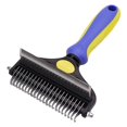 thumbnail image 1 of Undercoat Rake and Deshedding Tool for Dogs and Cats, Dematting Comb for Long Hair Pets, Grooming Brush to Clear Mats, Tangles, 1 of 9