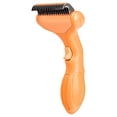 thumbnail image 1 of Undercoat Shedding Brush for Dogs & Cats – Professional Deshedding & Dematting Tool – Grooming Comb for Long Hair, German Shepherds & All Pets​ Saffron, 1 of 2