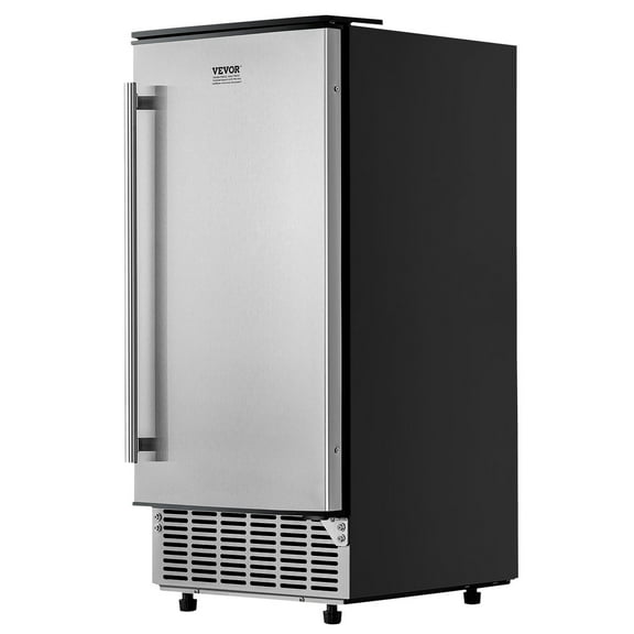 Undercounter Ice Maker Machine 80 Lbs Daily Output, Built-in Ice Maker with Reversible Door, Energy Efficient