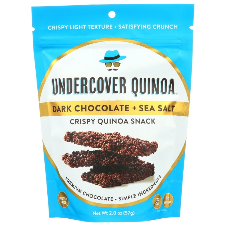 Undercover Quinoa Dark Chocolate + Sea Salt Crispy Quinoa Snack
