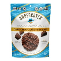 Undercover Snacks - Dark Chocolate + Sea Salt Crispy Quinoa Snack, 2 oz