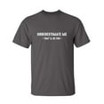 thumbnail image 1 of Underestimate Me Sarcastic Humor Graphic Novelty Super Soft Ring Spun Funny T Shirt, 1 of 3