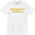 thumbnail image 1 of Underestimate Me That'll Be Fun - Witch Halloween Gift Men's T-Shirt, 1 of 4