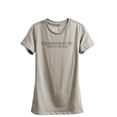 thumbnail image 1 of Underestimate Me That'll Be Fun Women's Fashion Relaxed T-Shirt Tee Heather Tan Small, 1 of 3