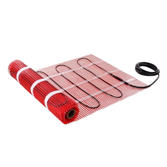 Underfloor Heating Mat System 20 sqft 120V with Programmable Thermostat GFCI for Tile Laminate