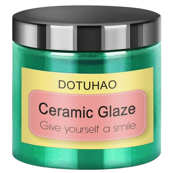 Underglaze for Ceramics, Green Ceramic Glaze Powder, Pottery Pigments Stains Underglaze Colors Pigment Powder Ceramic Underglaze Colors for Clay (Green, 4 oz)