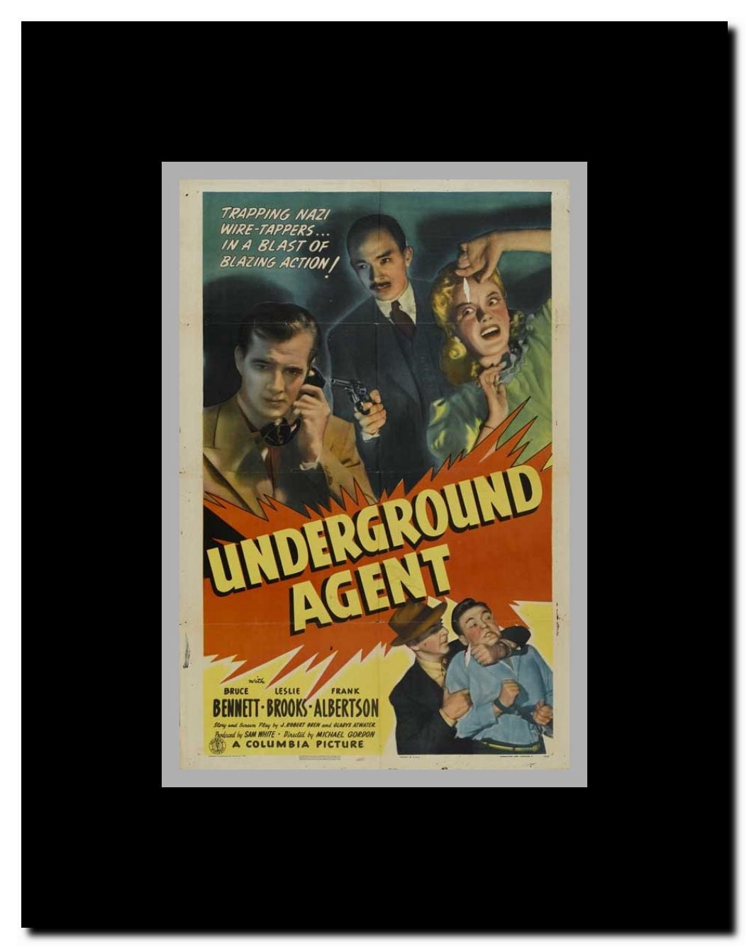 Underground Agent Framed Movie Poster