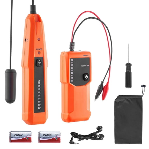 Underground Cable Locator 3 Feet Depth 1000 Feet Detection Cable Tracker Break Detector with Earpiece for Pet Fence Buried Sprinkler Valve Irrigation System