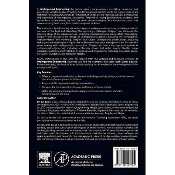 Pre-Owned Underground Engineering: Planning, Design, Construction and Operation of the Underground Space, (Paperback)