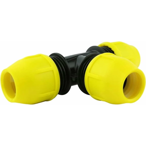 Underground IPS Yellow Poly Gas Pipe Tee (1)