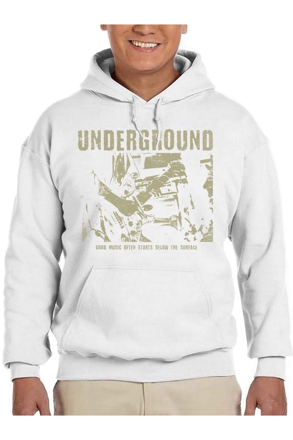 Underground Music Scene Tee Hoodie Men's