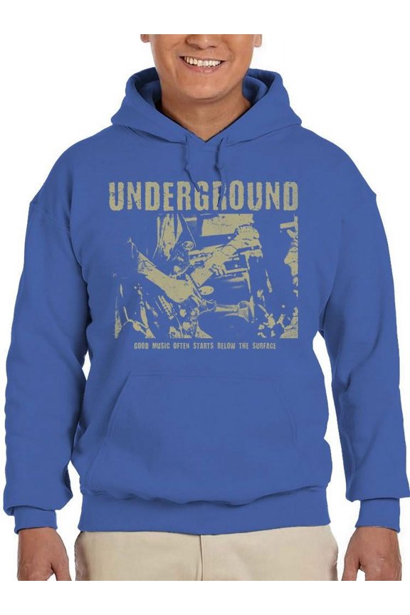 Underground Music Scene Tee Hoodie Men's