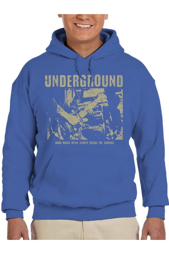 Underground Music Scene Tee Hoodie Men's