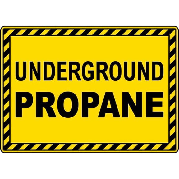 Underground Propane Sign Metal Sign 8x12 Inch \u2013 Safety for Home, Office, or Workplace