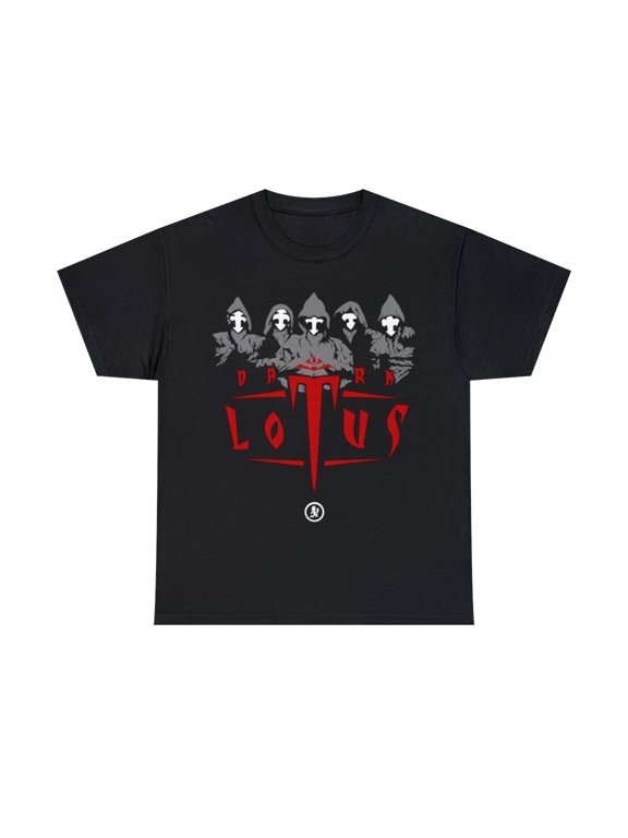 Underground Rap-Inspired Shirt with Masked Lotus Symbol Graphic, S-3XL