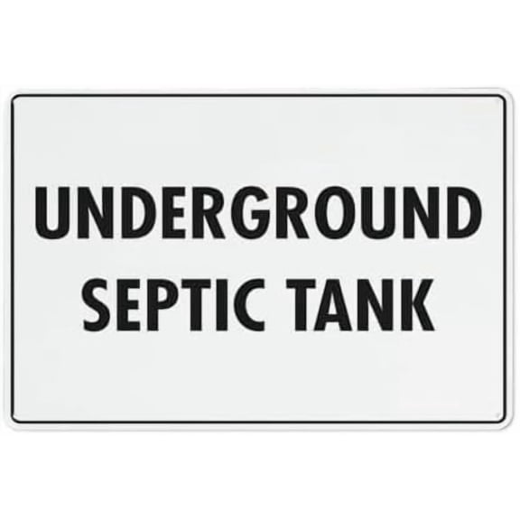 Underground Septic Tank Sign 12X8 Inch Tin Sign Great For Garden And Yard For Home Wall Art Decor Metal Tin Sign