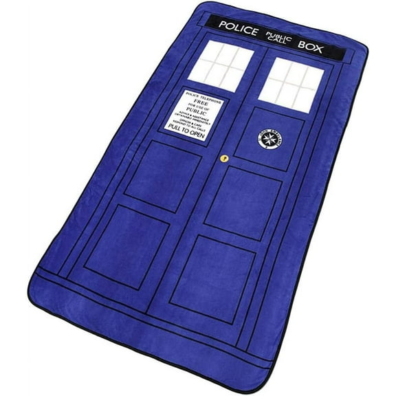 Underground Toys Doctor Dr Who Tardis Throw Blanket