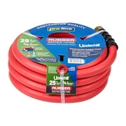 Underhill Proline Rubber Series Heavy-Duty Garden Hose for Hot or Cold Water, Lightweight, 500 PSI BP, 150 PSI WP, H58-025PRO-R 5/8 Inch x 25 ft Red