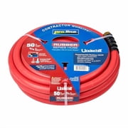 Underhill Proline Rubber Series Heavy-Duty Garden Hose for Hot or Cold Water, Lightweight, 500 PSI BP, 150 PSI WP, H75-050PRO-R 3/4 Inch x 50 ft Red