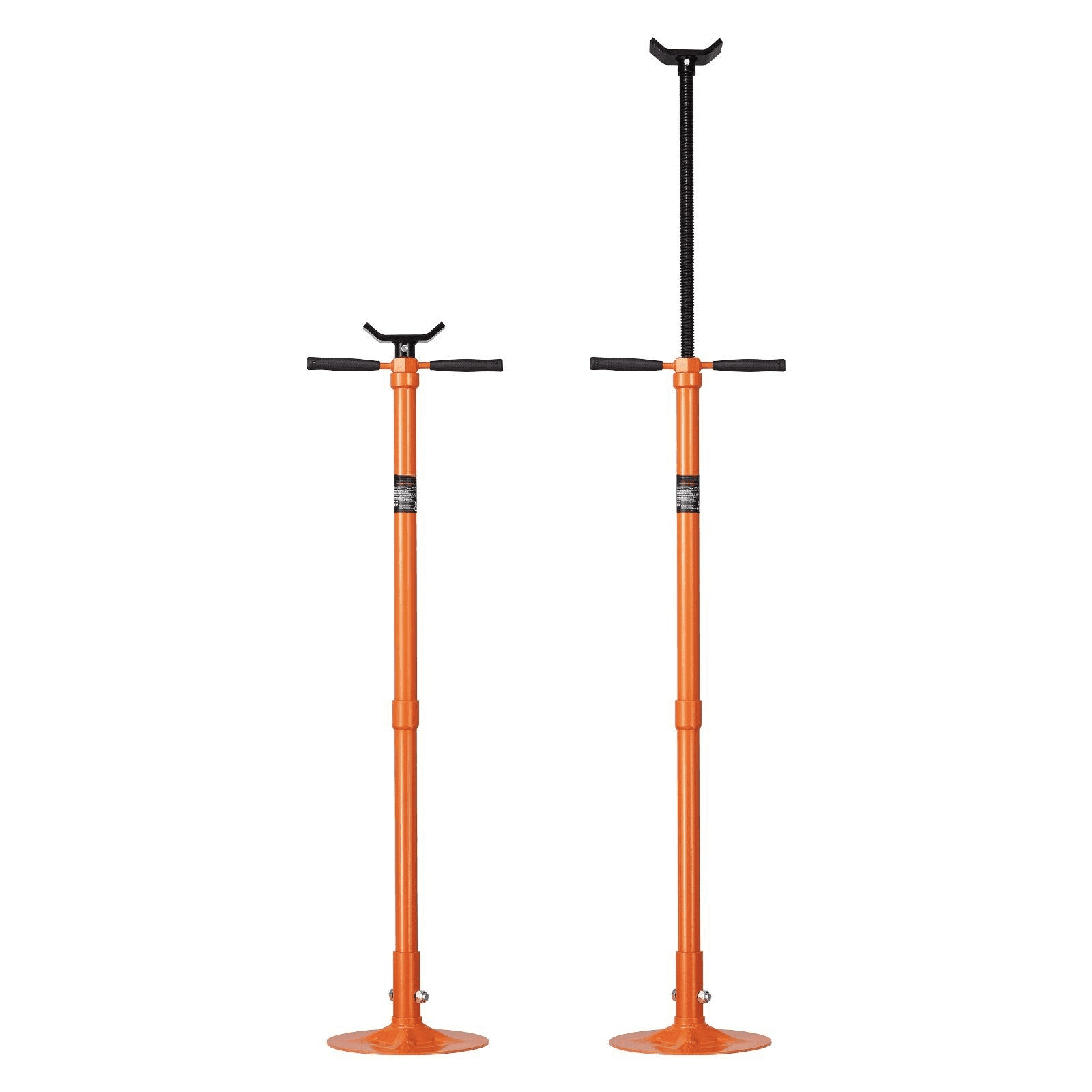Underhoist Jack Stand 3/4 Ton, 52.8-76in Lift, Vehicle Support, Heavy Duty Steel, Self-Locking, Spin Handle, Automotive Repair Equipment