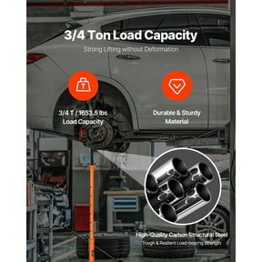 Underhoist Support Stand,3/4 Ton Capacity Under Hoist Jack Stand,Lifting from 38.4 to 75.4 in,Bearing Mounted Spin Handle,Self-Locking Threaded Screw,Two Wheels,Support Vehicle Components