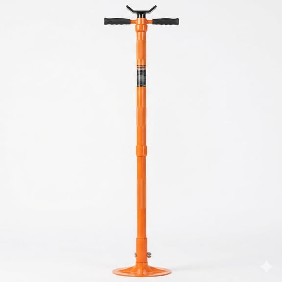 Underhoist Support Stand, 3/4 Ton Capacity Under Hoist Jack Stand, Lifting from 52.8 to 76 in, Self-Locking Threaded Screw, Bearing Mounted Spin Handle Pole Jack, Support Vehicle Components