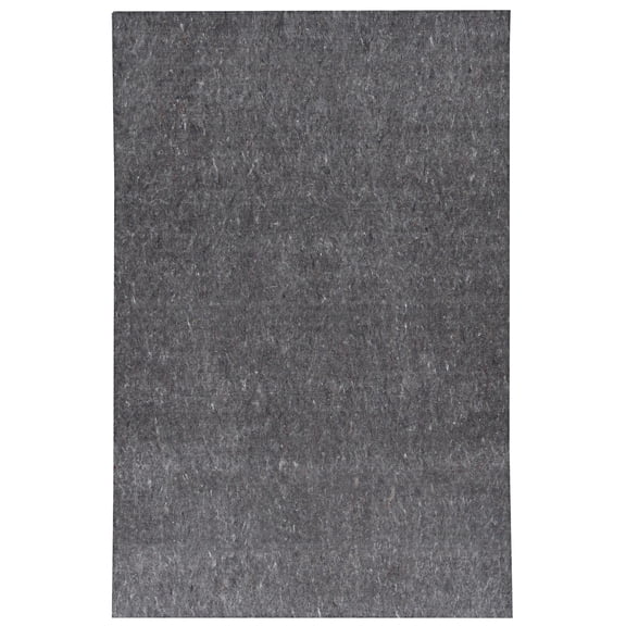 Contemporary Home Living 2' x 12' Dual Side Solid Area Throw Rug Runner Pad - Gray