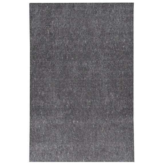 Contemporary Home Living 3' x 5' Dual Side Solid Area Throw Rug Pad - Gray