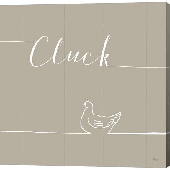 Underlined Farm VIII Greige by Veronique Charron, Canvas Wall Art