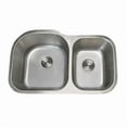 thumbnail image 1 of Undermount 16 Gauge 34 in. Kitchen Sink Double Bowl, 1 of 1