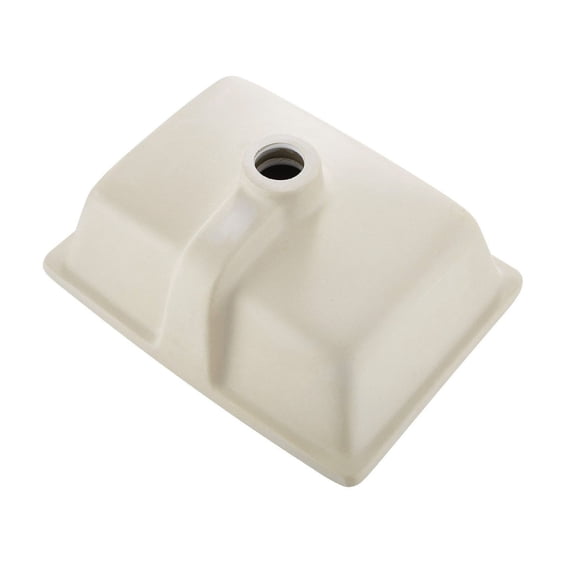 Undermount Bathroom Sink 15.75x12, White Ceramic Vessel Sink with Overflow, Under Counter Drop-in Lavatory, Rectangular Modern Basin for Small Bathrooms
