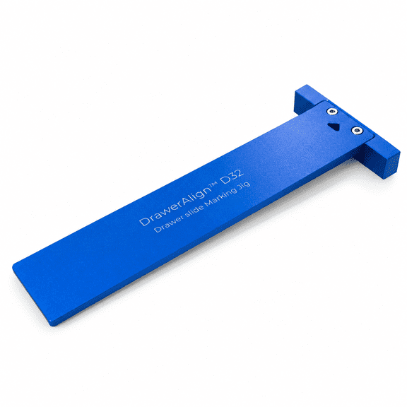 Undermount Drawer Slide Jig, Anodized Aluminum Cabinet Hardware Alignment Tool