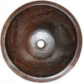 thumbnail image 1 of Undermount Hammered Round Lizard Bathroom Copper Sink, 1 of 2