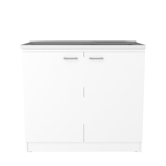Undermount Kitchen Sink, Utility Sink Vernal, Kitchen, White, White Stainless Steel Kitchen Sink,Particle Board Farmhouse Kitchen Sink, Kitchen Sinks