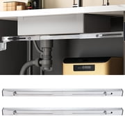 Undermount Sink Brackets, Stainless Steel Adjustable Support for Horizontal Installation, Heavy Duty Repair System Kit for Kitchen or Bathroom Sinks 31.5 43 inches / 80 110 cm