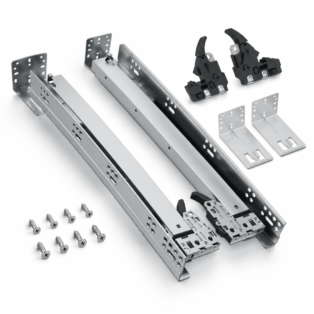 Undermount Soft Close&push To Open Drawer Slides 18 Inch 80lb - Walmart.com