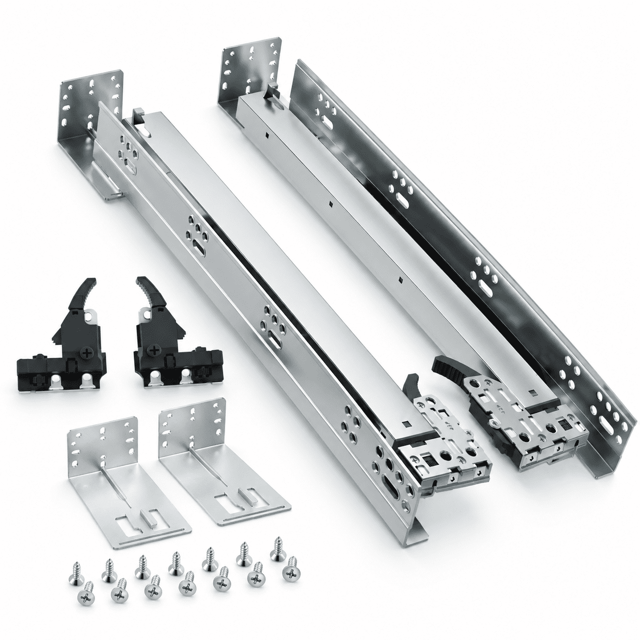 Undermount Soft Close&push To Open Drawer Slides 21 Inch 80lb - Walmart.com