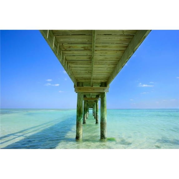 Underneath A Pier Poster Print by Don Hammond - 17 x 11