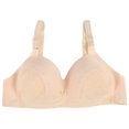 thumbnail image 1 of Underoutfit Bras for Women Wireless Push-Up Seamless Bra Solid Print Beige 42, 1 of 3