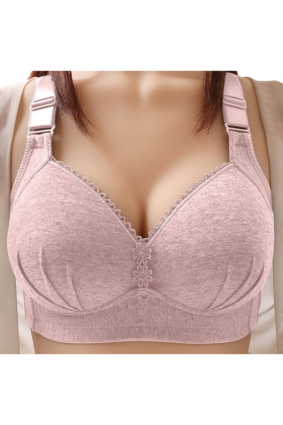 Underoutfit Bras for Women Wireless Push-Up Yoga Bra Solid Print A 38