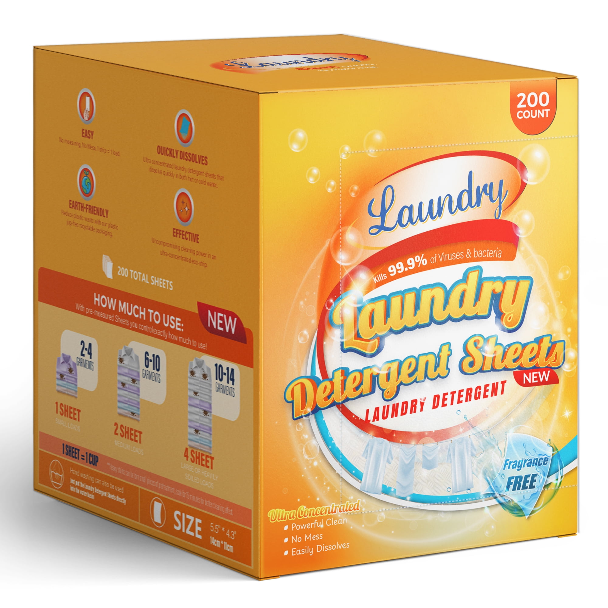 BIMZUC Laundry Detergent Sheets, Laundry Sheets (up to 300 Loads) 150