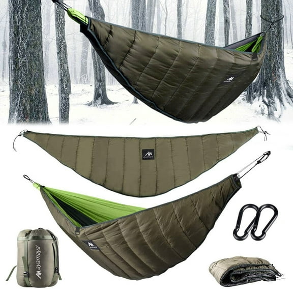 Underquilt Hammock, Lightweight & Warm Full Length Camping Quilt for Single and Double Hammock with Padlocks for Camping Hiking Backpacking