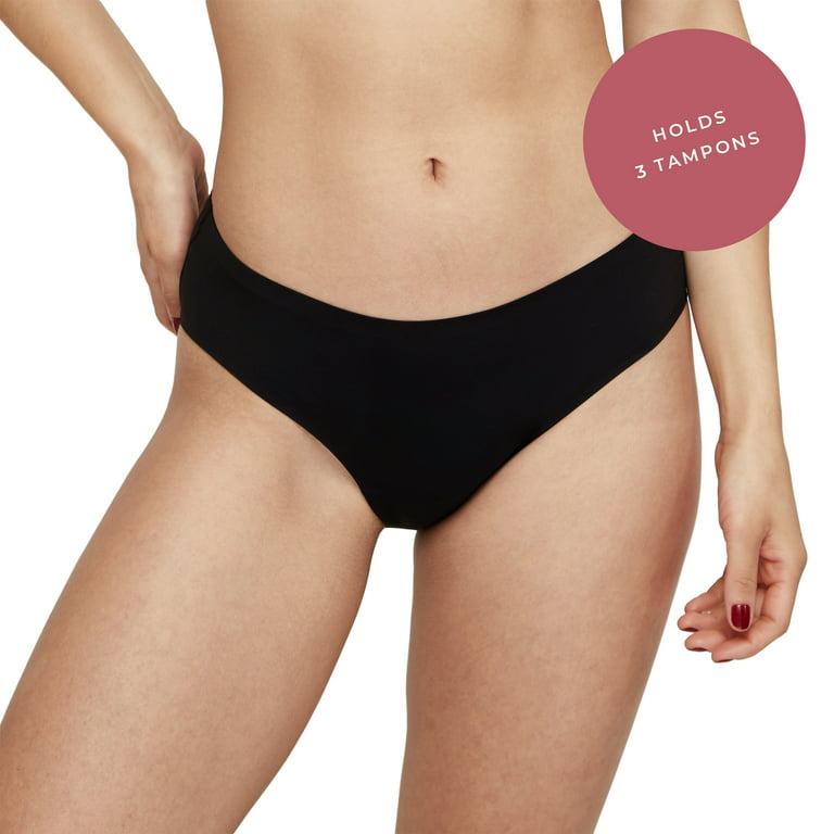  LEAKPROOF2.0 Seamless Bikini Period Underwear for Women, Period  Panties Holds 4 Tampons